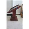 Image 4 : Wooden Podium Sign/Menu Display Stand (Missing Bottom Wooden Piece) 30"L x 26"W x 41"H