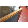 Image 3 : Large Wood-Framed Black Corkboard (Koa?)