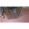 Image 3 : Metal Footed Ornate Standing Wine Rack