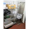 Image 1 : Large Metal Adjustable Kitchen Shelf Unit on Wheels w/ Misc Accessories