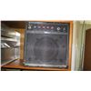 Image 5 : Wooden Shelf Cabinet w/ Dishes & Misc Kitchen Equipment