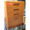 Image 1 : Wooden 4 Drawer Short Storage Utensil Cabinet