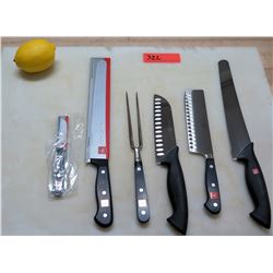 Qty 4 Wusthof Classic Chef Knives w/ Paring Knife & Granny Fork