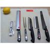 Image 1 : Qty 4 Wusthof Classic Chef Knives w/ Paring Knife & Granny Fork