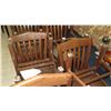 Image 8 : Qty 9 Tables & 30 Wooden Chairs (Varying Degrees of Wear)