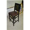 Image 5 : Qty 3 Round Bar-Height Tables & 4 Upholsterded Barstools