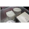 Image 5 : Qty 7 Plastic Bins w/ Dishes, Ramekins, Pfaltzgraff Basics, etc