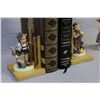 Image 2 : Pair of vintage Goebel Hummel figural bookends and "Signs of Spring" figurine with full bee markings