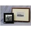 Image 1 : Framed black and white etching titled Pozzulo, the Ancient Puteoli and a vintage photograph of and e