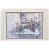 Image 1 : Framed limited edition print and a selection of Royal Albert Petit point china including five cups a