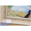 Image 2 : Framed acrylic on board painting of a harbour scene signed by artist G. Smith, 11" X 15"