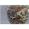 Image 2 : Antique Japanese Satsuma lidded vase with double Foo dog handles and finial and painted fight scene 