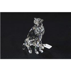 Swarovski crystal Cheetah 4 3/4  in height with original box