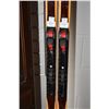 Image 2 : Pair of vintage Sigmund Ruud cross country skis with bindings 215cm in length, made in Norway