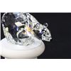 Image 2 : Swarovski crystal polar bear, 3" in length with plinth and original box