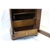 Image 2 : Antique quarter cut oak smoker's cabinet with pipe rack, tobacco and accessory storage and single be