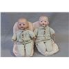 Image 1 : Pair of antique German bisque head dolls, Armand Marseille 351, with sleep eyes, open mouth flange h