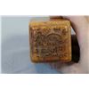 Image 2 : Rectangular "Auspicious Clouds" jasper stone stamp circa 1930-1940's