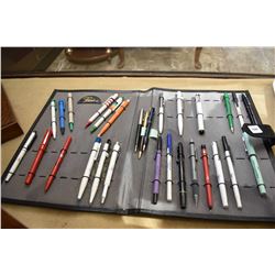 Collection of pens and pencils including Penpal 1993 Specialty Advertising Collection of 26 Ball poi