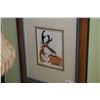 Image 2 : two framed paintings "Big Horn" and "Prong Horn" signed by artist A. Cowen