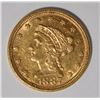 Image 1 : 1887 $2.5 GOLD LIBERTY AU/BU