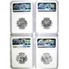 Image 2 : 1961-64 PROOF SILVER QUARTERS NGC PF 67