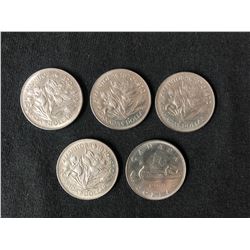 1960-70'S CANADIAN SILVER DOLLAR LOT