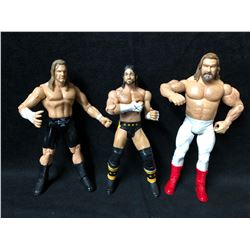 MATTELL WRESTLING FIGURES LOT (BIG JOHN STUDD/ CM PINK/ TRIPLE H)