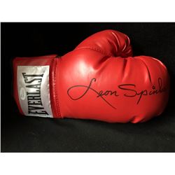 Leon Spinks Signed Everlast Boxing Glove (JSA COA)