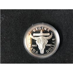 1982 Canadian Silver  Dollar - "Regina 100th Anniversary"