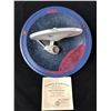 Image 1 : STAR TREK "SHIPS OF THE GALAXY" COLLECTION COLLECTOR PLATE (ROMULAN BIRD-OF-PREY) W/ COA