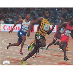 USAIN BOLT SIGNED 8 X 10 PHOTO (JSA COA)