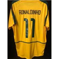 Ronaldinho Signed Brazil Nike Jersey Inscribed "Rio" (Beckett COA)