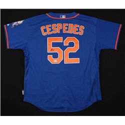 YOENIS CESPEDES SIGNED METS JERSEY (JSA COA)