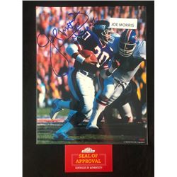 JOE MORRIS SIGNED 8 X 10 PHOTO W/ COA