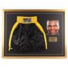 Image 1 : Mike Tyson Signed "Iron Mike" Boxing Trunks Framed Display (JSA COA)