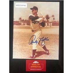 ANDY PAFKO SIGNED 8 X 10 PHOTO W/ COA