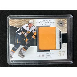 2009-10 UPPER DECK ULTIMATE DEBUT THREADS TYLER MYERS HOCKEY CARD (16/35)