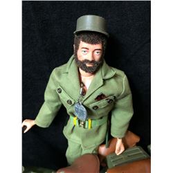 1970'S ADVENTURE TEAM G.I JOE FIGURE W/ HARLEY DAVIDSON MOTORCYCLE
