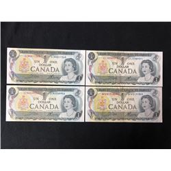 1973 CANADIAN ONE DOLLAR BANKNOTES LOT