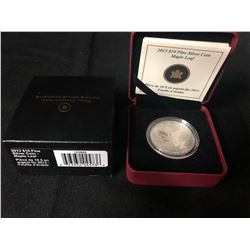 2013 $10 FINE SILVER COIN "MAPLE LEAF" (ROYAL CANADIAN MINT)