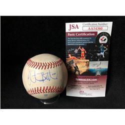 CHRISTIAN BETHANCOURT SIGNED RAWLINGS BASEBALL (JSA COA)