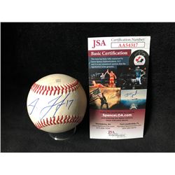 JAKE LAMB SIGNED RAWLINGS BASEBALL (JSA COA)