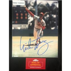 MIKE TORREZ SIGNED 8 X 10 BASEBALL PHOTO W/ COA