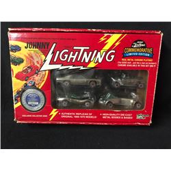 JOHNNY LIGHTNING Commemorative Limited Edition Set B 1994 - 4 Chrome Cars