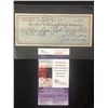 Image 1 : JACK SHARKEY SIGNED BANK CHEQUE (JSA COA)