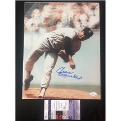 JUAN MARICHAL SIGNED 11 X 14 PHOTO (JSA COA)