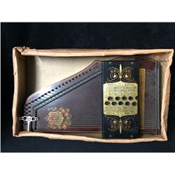 Antique Harp Shaped Vintage Decorative Lap Harp