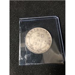 CANADA – NEWFOUNDLAND – 1917-C 50 Cents George V