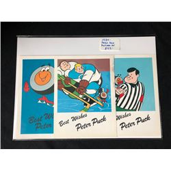 VINTAGE 1980 PETER PUCK POSTCARD SET